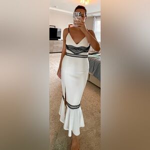 Stylestalker Black and White Cocktail Dress Size M